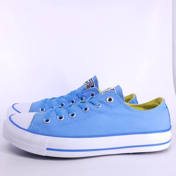 Converse All Star Blue and Yellow Low-Top Sneakers - Picture 7 of 12